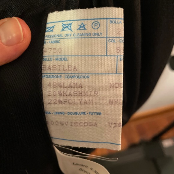 Maurizio Bonas Vintage Italy Green Black Shoulder Pads Bomber Coat Size 50 Large - Picture 6 of 12